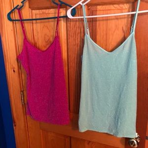 Express Sparkling layering tanks, Womens small